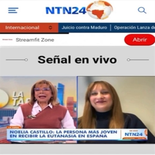entrevista NTN24 eutanasia caso Noelia sufrimiento psíquico psicóloga